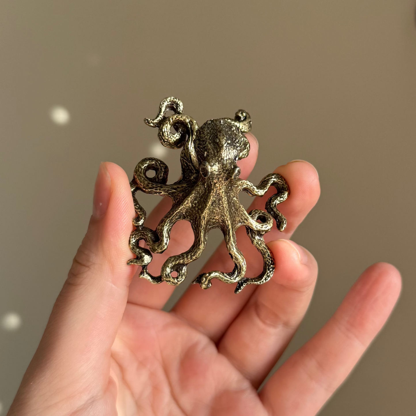 Brass Octopus Figurine