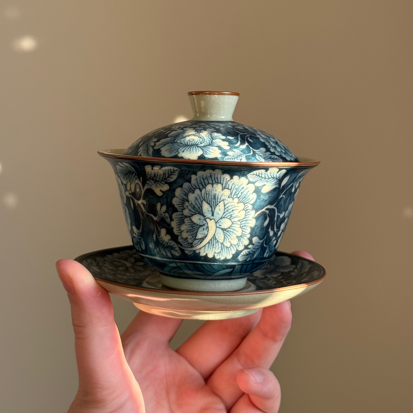 Midnight Peony Gaiwan, 120 ml