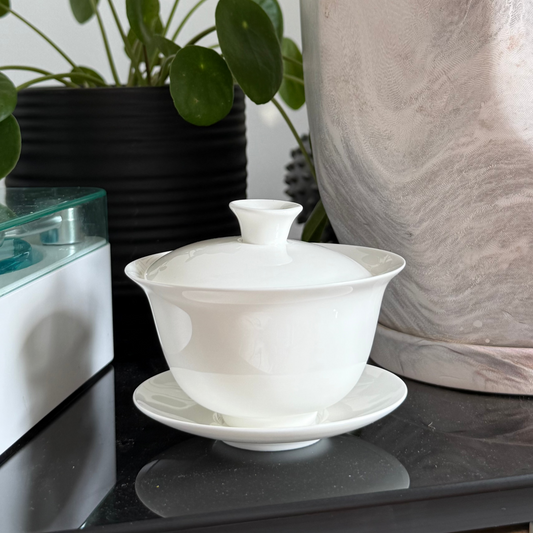 White Porcelain Gaiwan Set, 100 ml