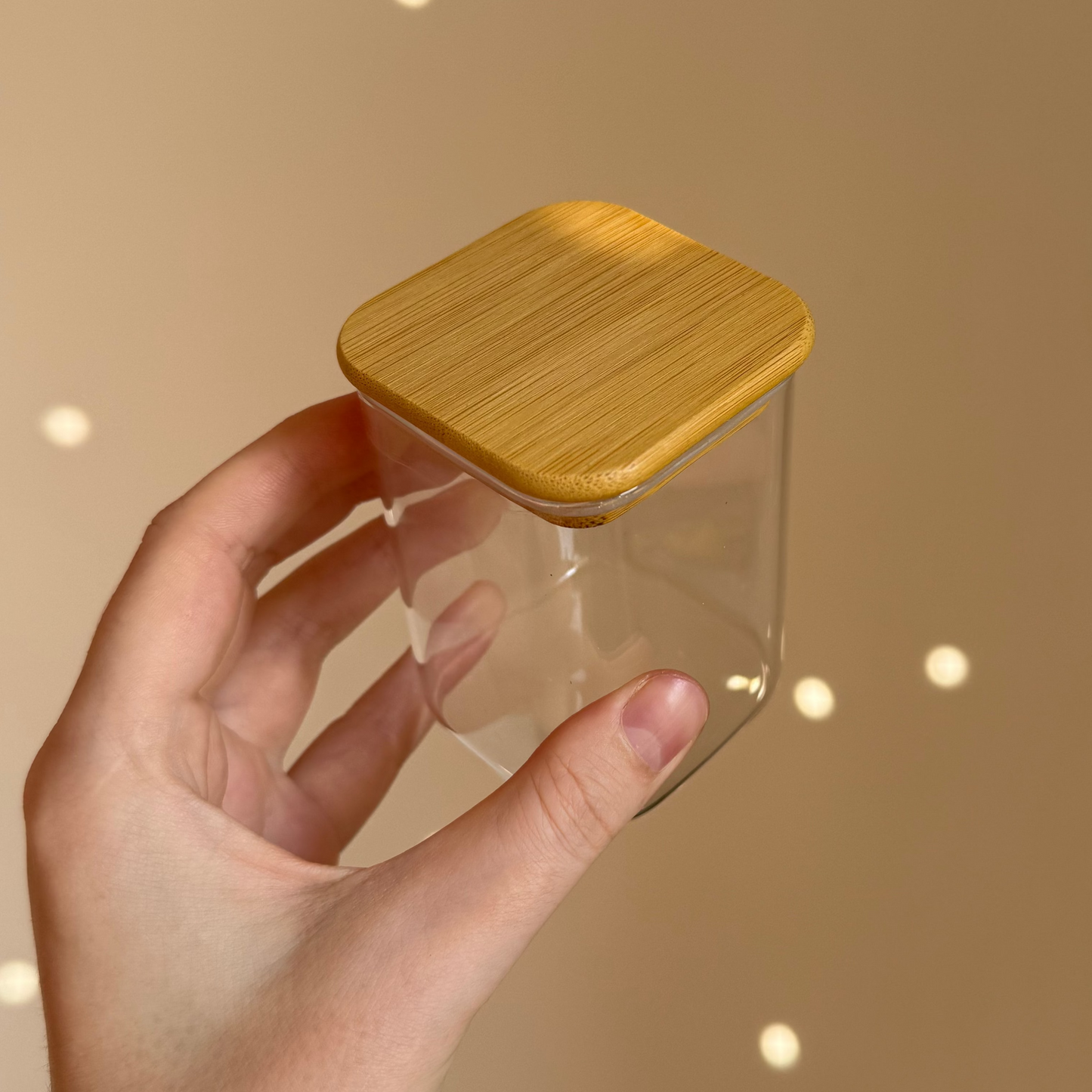 Glass Storage Jar with Bamboo Lid
