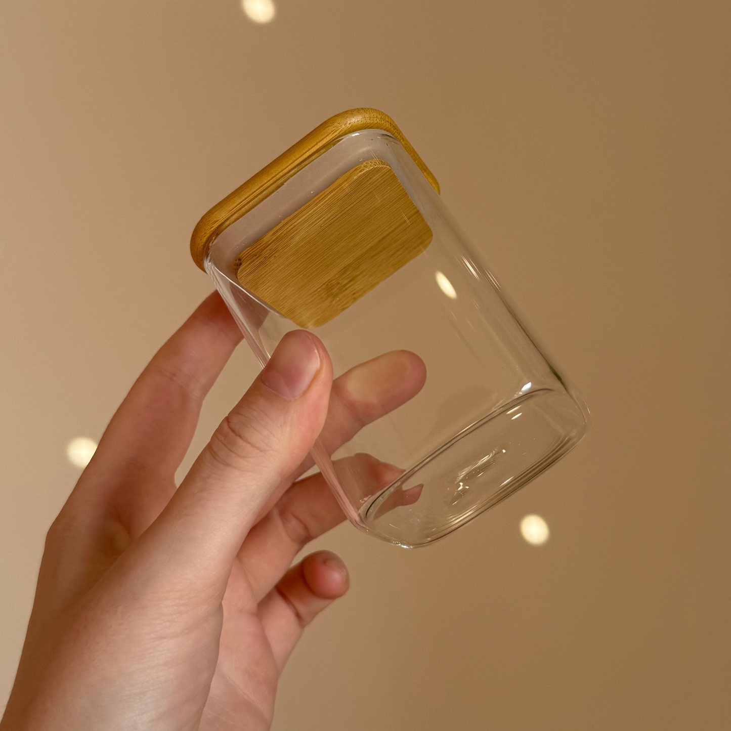 Glass Storage Jar with Bamboo Lid
