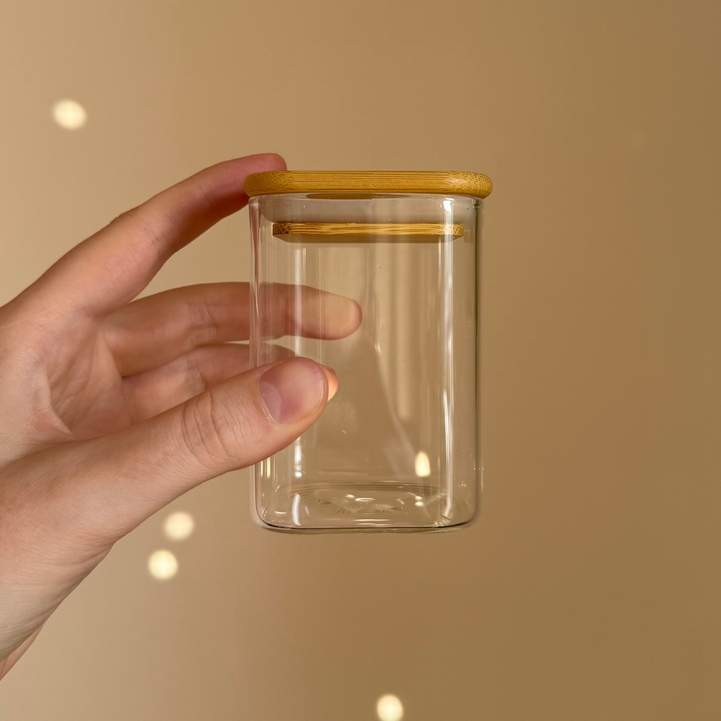 Glass Storage Jar with Bamboo Lid