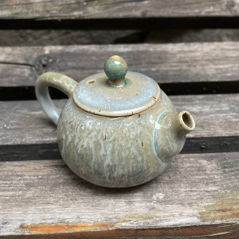 Small Greenish Teapot, 100 ml