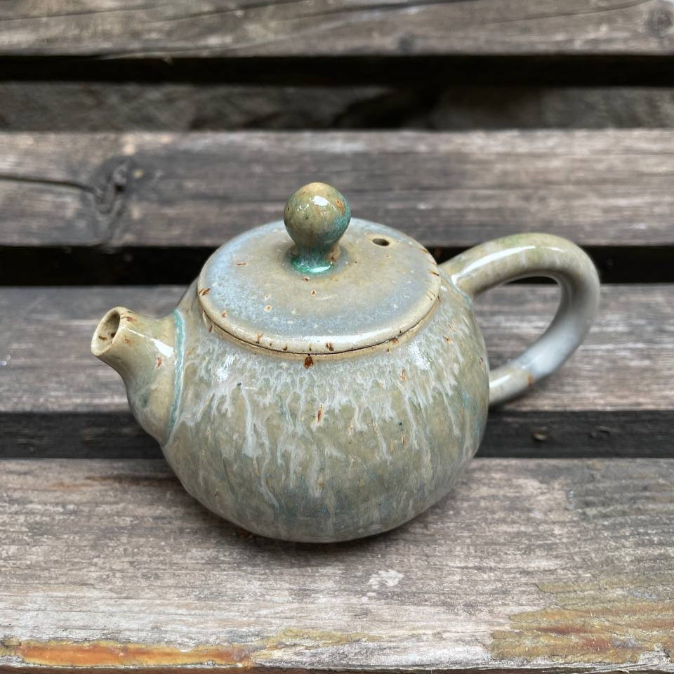 Small Greenish Teapot, 100 ml