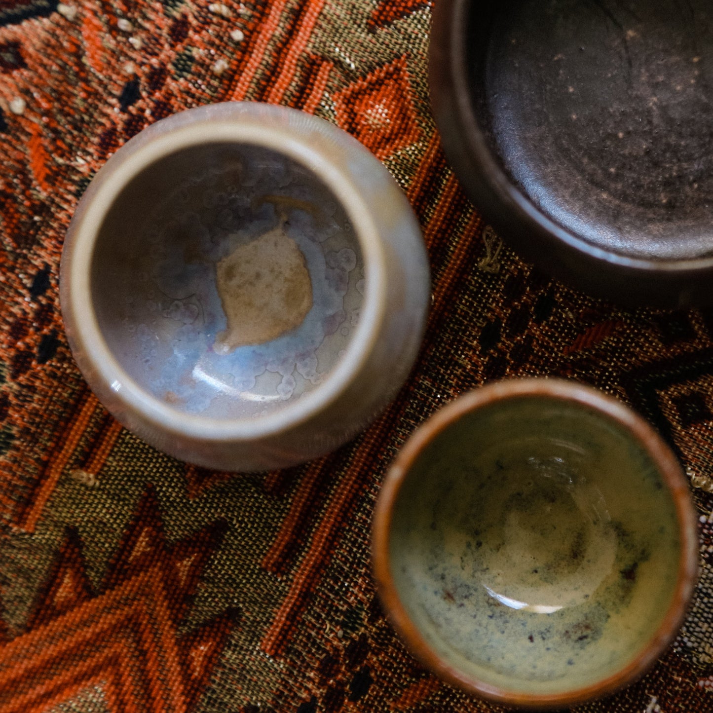 Yellow Speckled Clay Tea Cup, 50 ml