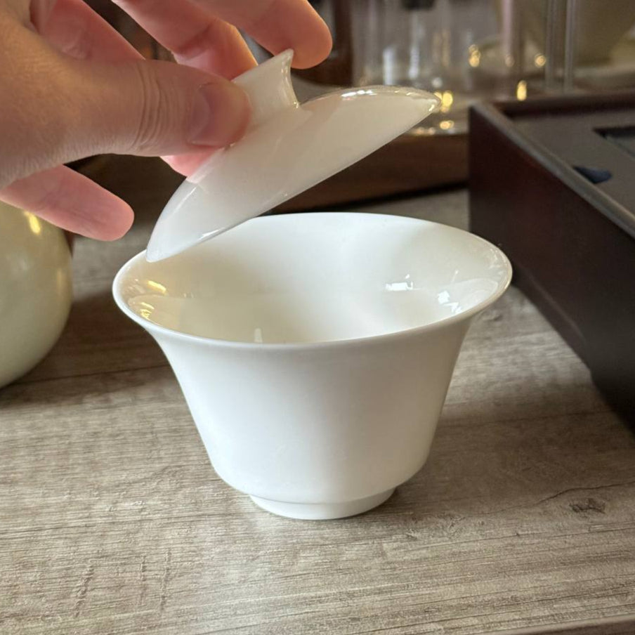 Simple White Gaiwan, ~100 ml
